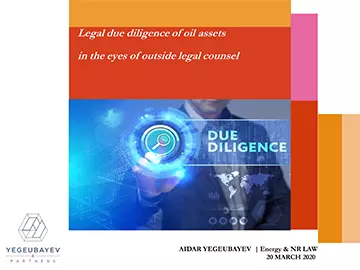 Pdf: Legal due diligence of oil assets in the eyes of outside legal counsel